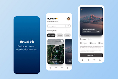 Travel Booking App Novice UI booking detail app ui mobile app ui mobile design splash ui tour travel app ui ui ux ux