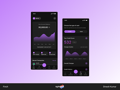 Financial Solution Provider Mobile App agiledock agiledock designs agiledock services digital solutions finance fintech app design innovative designs ui design ui ux design user experience ux design web app design