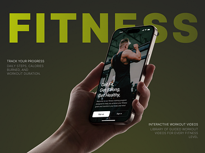 Fitness App app appdesign graphic design ui ux