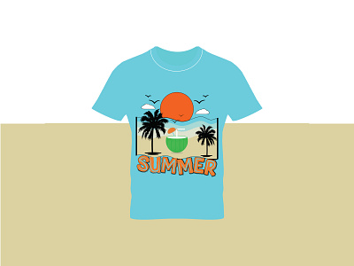 SUMMER T-SHIRT DESIGN illustration retro summer summerdesign summerseason summertime summertypography summervacatiom t shirt trendy vintage