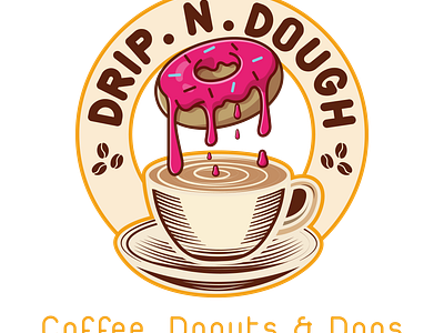 Drip n Dough - Coffee and Donut Cafe brand design brand development brand guidelines brand identity brand strategy brand style guides branding graphic design logo social media social media kit visual identity