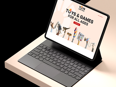 Toy & Game Website Design 3d branding color design dog website ecommerce game game website graphic design illustration modern nest design online shopping toy toy shop toy store toy website website design