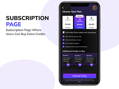 Subscription UI Design figma ui ux