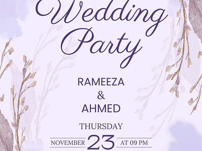 Wedding Poster wedding card