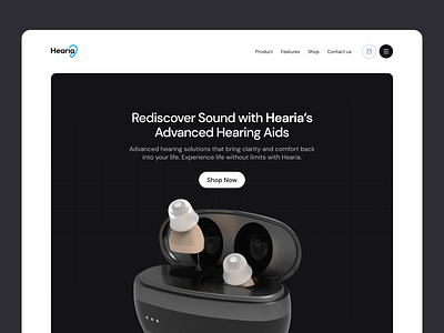 Hearia Landing Page