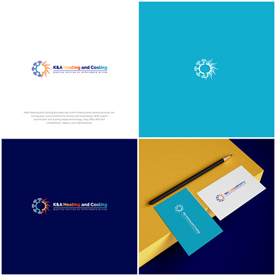 Heating & Cooling Logo Design brandguideline brandingkit logo logoportfolio logoraise service