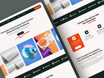 Design agency landing page - Folnwin