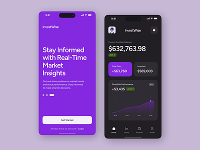 Invesment mobile app - InvestWise