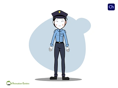 Meet Policewoman Ayala...✋👮‍♀️ adobe character animator adobe puppet cartoon character character character animator character design download female character female officer illustration police officer policewoman puppet