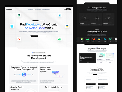 SAAS Landing Page ai cansaas clean dashboard design hiring landing page hiring platform interface landing page productivity saas saas landing page ui user interface ux web app web design website website design