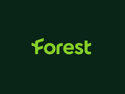 Forest Wordmark Logo Design - Update branding calligraphy custom design designer eco environment forest green icon logo logo design logodesign logotype simple symbol text logo typography visual identity wordmark