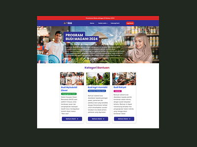 Budi Madani 2024 ai generating frontpage government home page malaysian prompt engineer ui ux website