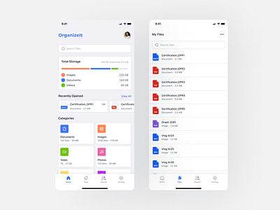 File Manager App card cloud drive file design file manager file manager app files mobile design my files myfiles storage storage app storage design ui ui design uiux uiux design