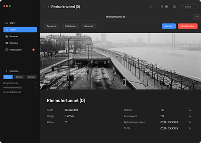 Tunnel Monitoring System app branding design design system desktop monitoring system ui ux