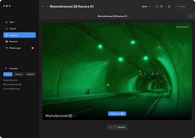 Tunnel Monitoring System branding design design system desktop ui ux