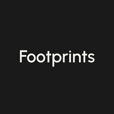 Footprints: Logo app branding design system illustration logo ui ux