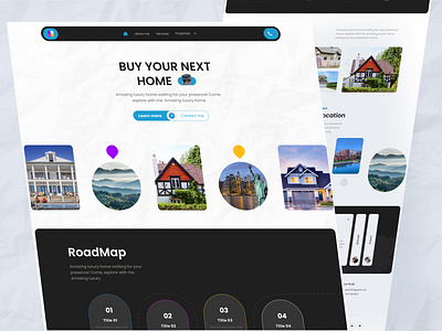 Real Estate Landing Page Design agent airbnb broker building clean layout company design home home booking house minimalist modern property real estate real estate agency real estate website realtor remax ux design web design