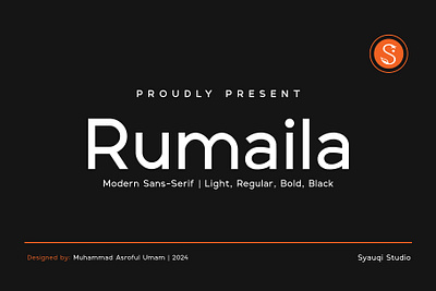 Rumaila - Modern Sans-Serif Elegance branding calligraphy cleantypography design designinspo font fontinspiration fonts fontshowcase graphic design handlettering lettering logo minimalistfonts modernsansserif sans serif type typedesign typography typographydesign