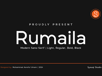 Rumaila - Modern Sans-Serif Elegance branding calligraphy cleantypography design designinspo font fontinspiration fonts fontshowcase graphic design handlettering lettering logo minimalistfonts modernsansserif sans serif type typedesign typography typographydesign