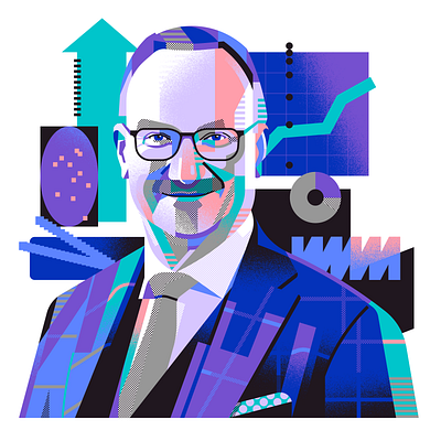 Bankenfachverband business finance geometric germany illustration market pattern portrait vector