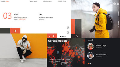 Fashion Blog design minimal minimalist ui