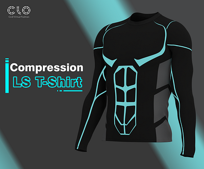 Compression Shirt 3D Modeling and Rendering 3d 3d clothing 3d fashion 3d rendering activewear animation clo3d compression shirt design fashion fashion design gym gymwear shirt sportwear tshirt virtual fashion