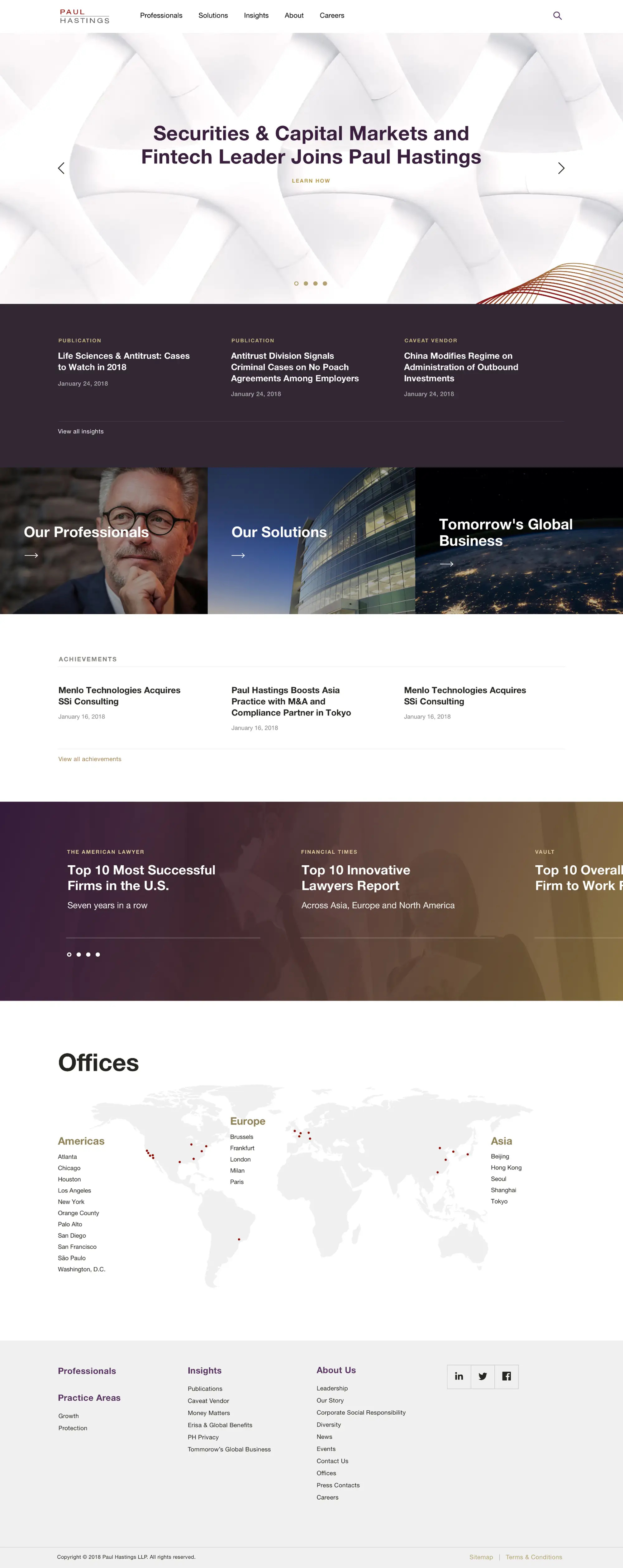 Paul Hastings Website Redesign branding design ui ux webdesign website website design website redesign
