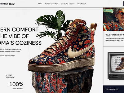 Nike Carpet Kicks branding concept design ecommerce nike online shopping product service style ui ux website