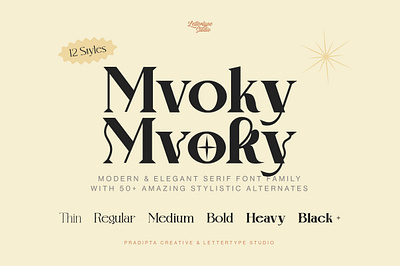 Mvoky Modern & Elegant Serif Family designresources