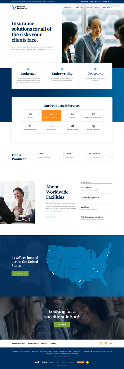 Worldwide Facilities Website Design and Development branding design illustration ui ux webdesign website website design website redesign