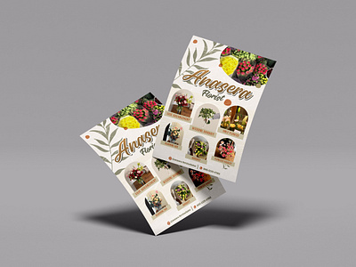 "Anasera Florist" Brochure Design brand identity branding brochure brochure design brochures design graphic design logo promotion visual design visual identity