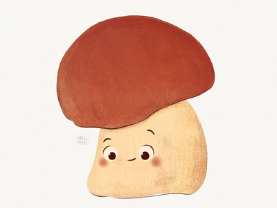 Mushroom Illustration art autumn chanterelles character character design cute digital art fall mushrooms fly agaric hand drawn illustration illustrator mascot mushroom mushrooms nature porcini mushroom poster design procreate texture