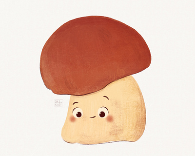 Mushroom Illustration art autumn chanterelles character character design cute digital art fall mushrooms fly agaric hand drawn illustration illustrator mascot mushroom mushrooms nature porcini mushroom poster design procreate texture