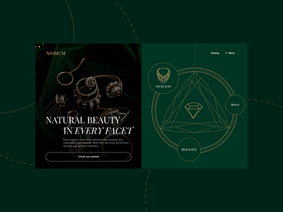 Jewerly E-commerce branding graphic design ui