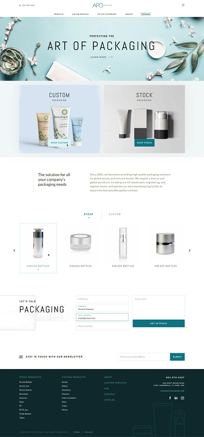 APC Packaging Website Redesign branding design ui ux webdesign website website design website redesign