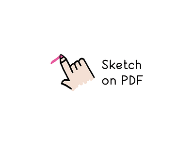 Sketch on PDF color design dribbble finger graphic design hand icon illustration logo logotype marker pdf sketch