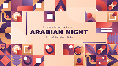 Events Design | Arabian Inspired branding events graphic design