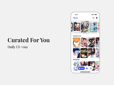 Curated for you - Daily UI #091 curated curated for you daily ui figma for you mobile app design ui ui design uiux uiux design
