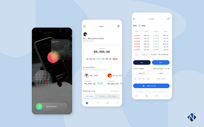 Trading Crypto Mobile App UI/UX Design mobile mobile development ui uiux design ux design