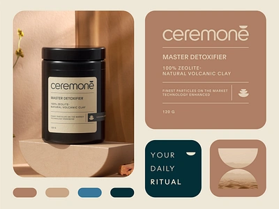 Ceremone Branding & Packaging Design Supplement 3d animation branding design emblem graphic design health illustration label logo logotype motion graphics packaging packaging design supplement supplements ui vitamin vitamins wellness