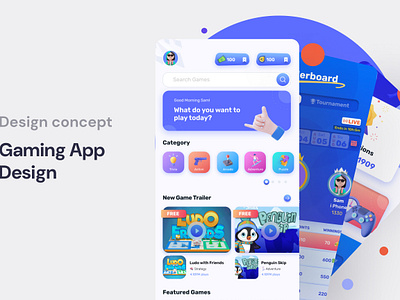 All in one Gaming App 3d allinone animation app appui blue branding colors creative design figma game graphic design illustration inhouse mobileapp motion graphics ui uidesign vector