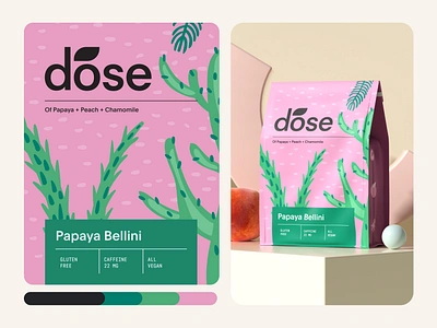 Dose Branding and Packaging Design - Herbal Tea 3d animation branding coffee coffee branding coffee shop design emblem graphic design illustration label logo logotype motion graphics packaging packaging design tea tea branding tea packaging ui