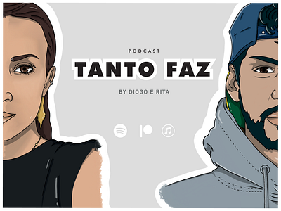 TANTO FAZ podcast - logo branding design illustration illustrator image logo podcast podcast logo procreate