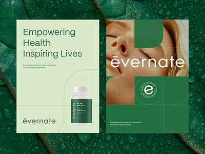 Evernate Branding & Packaging Design - Supplement 3d animation branding design emblem graphic design health illustration label logo logotype motion graphics packaging packaging design supplement supplements ui vitamin vitamins wellness