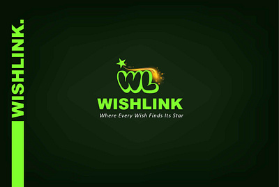 Green Wish Logo 3d aspiration themed logo bold arial black font logo branding creative logo with star dark background logo design elegant flare logo design eye catching logo for businesses golden flare logo design graphic design green star logo concept inspirational branding design logo minimalist star logo modern branding for wishlink motion graphics unique logo for startups vibrant green text logo