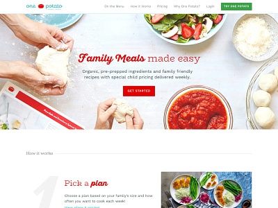 One Potato Website Redesign branding design ui ux webdesign website website design website redesign