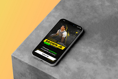 Basketball Player Promotion Pages basketball dribbble interactiondesign mobiledesign playerpromotion sportsdesign uidesign uxdesign