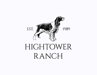 Hightower Ranch Logo branding design graphic design logo typography vector