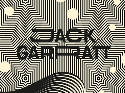 Jack Garratt — Graphic poster art direction art director artist black and white circles feel graphic design hypnotize illusion jack garratt laurène calvez lines music musician optic art optical sound speaker typography waves