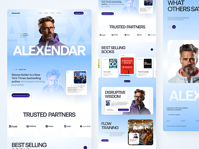 Personal website design for founder and coach book publisher coach colorful designer founder landing page portfolio speaker ui uidesign userexperience userinterface uxdesign web webdesign website website design website design for coach